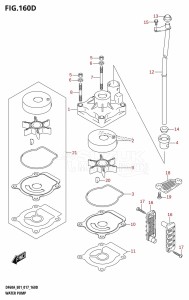 DF50A From 05003F-710001 (E01)  2017 drawing WATER PUMP (DF40AST:E34)