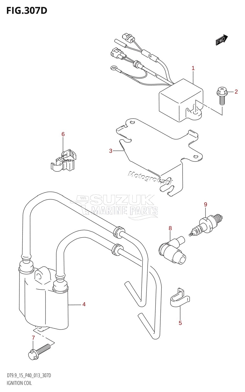 IGNITION COIL (DT15:P40)