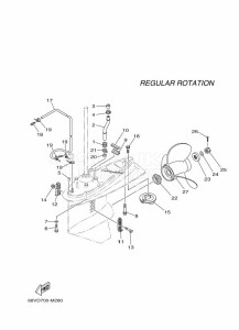 F115AETX drawing PROPELLER-HOUSING-AND-TRANSMISSION-2