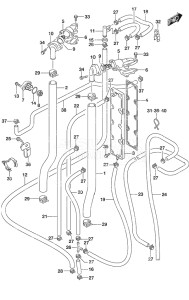 Outboard DF 225 drawing Thermostat