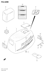 01502F-880001 (2008) 15hp P01-Gen. Export 1 (DF15K8  DF15RK8) DF15 drawing ENGINE COVER (K10,011)