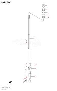 04003F-410001 (2014) 40hp E03-USA (DF40A) DF40A drawing CLUTCH ROD (DF60A)