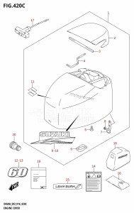 DF60A From 06003F-610001 (E03)  2016 drawing ENGINE COVER (DF60A:E03)