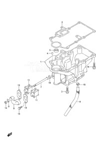 Outboard DF 9.9B drawing Engine Holder