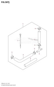 DF80A From 08002F-310001 (E40)  2013 drawing OPT:WATER PRESSURE GAUGE SUB KIT (DF90ATH:E01)