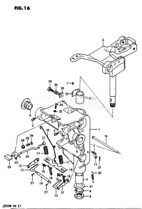 DT55 From 05502-501001-501166 ()  1985 drawing SWIVEL BRACKET