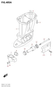 06002F-240001 (2022) 60hp E01 E40 E11-Gen. Export - Costa Rica (DF60AQH  DF60AQH  DF60AT  DF60AT  DF60ATH  DF60ATH) DF60A drawing DRIVE SHAFT HOUSING (SEE NOTE)