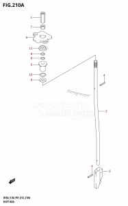 DF8A From 00801F-210001 (P03)  2012 drawing SHIFT ROD