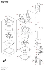 DF40A From 04003F-040001 (E03)  2020 drawing WATER PUMP (DF50AVT,DF60AVT)