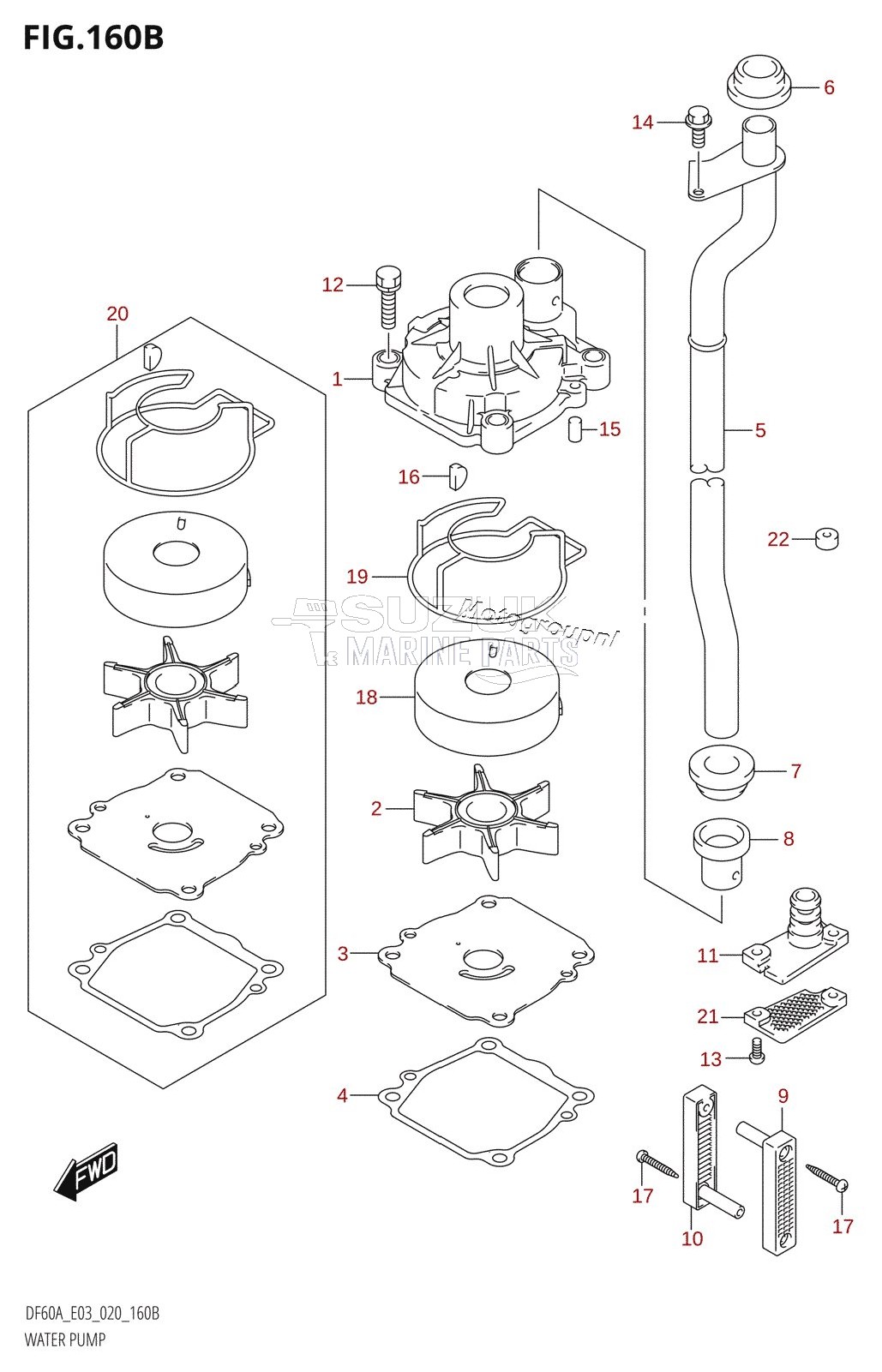 WATER PUMP (DF50AVT,DF60AVT)