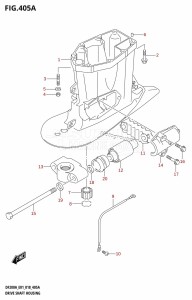 DF225T From 22503F-810001 (E01 E40)  2018 drawing DRIVE SHAFT HOUSING (DF200AT)