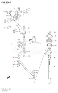 DF250Z From 25003Z-210001 (E01 E40)  2012 drawing CLUTCH SHAFT (DF225T:E40)