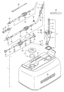 DT100 From 10001-861001 ()  1998 drawing FUEL TANK