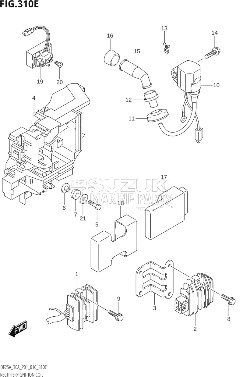 RECTIFIER / IGNITION COIL (DF30A:P40)