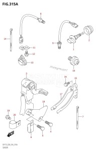 DF175Z From 17502Z-610001 (E03)  2016 drawing SENSOR (DF150T:E03)