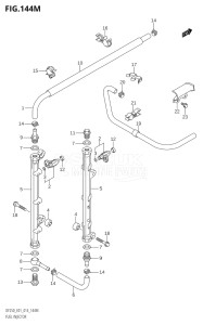 22503Z-410001 (2014) 225hp E01 E40-Gen. Export 1 - Costa Rica (DF225Z) DF225Z drawing FUEL INJECTOR (DF250Z:E40)