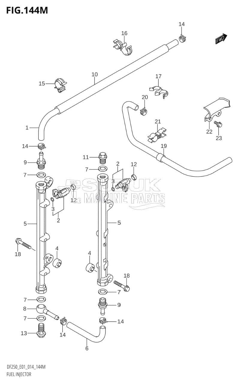 FUEL INJECTOR (DF250Z:E40)