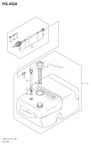 DF70A From 07003F-310001 (E01 E40)  2013 drawing FUEL TANK