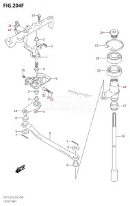 DF150ZG From 15002Z-410001 (E40)  2014 drawing CLUTCH SHAFT (DF150Z:E40)