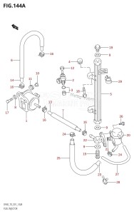 DF60 From 06001F-861001 (E01)  1998 drawing FUEL INJECTOR (W,X)