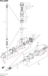 15001Z-880001 (2008) 150hp E01-Gen. Export 1 (DF150ZK8) DF150Z drawing TRANSMISSION (DF150T,DF175T,DF150WT)