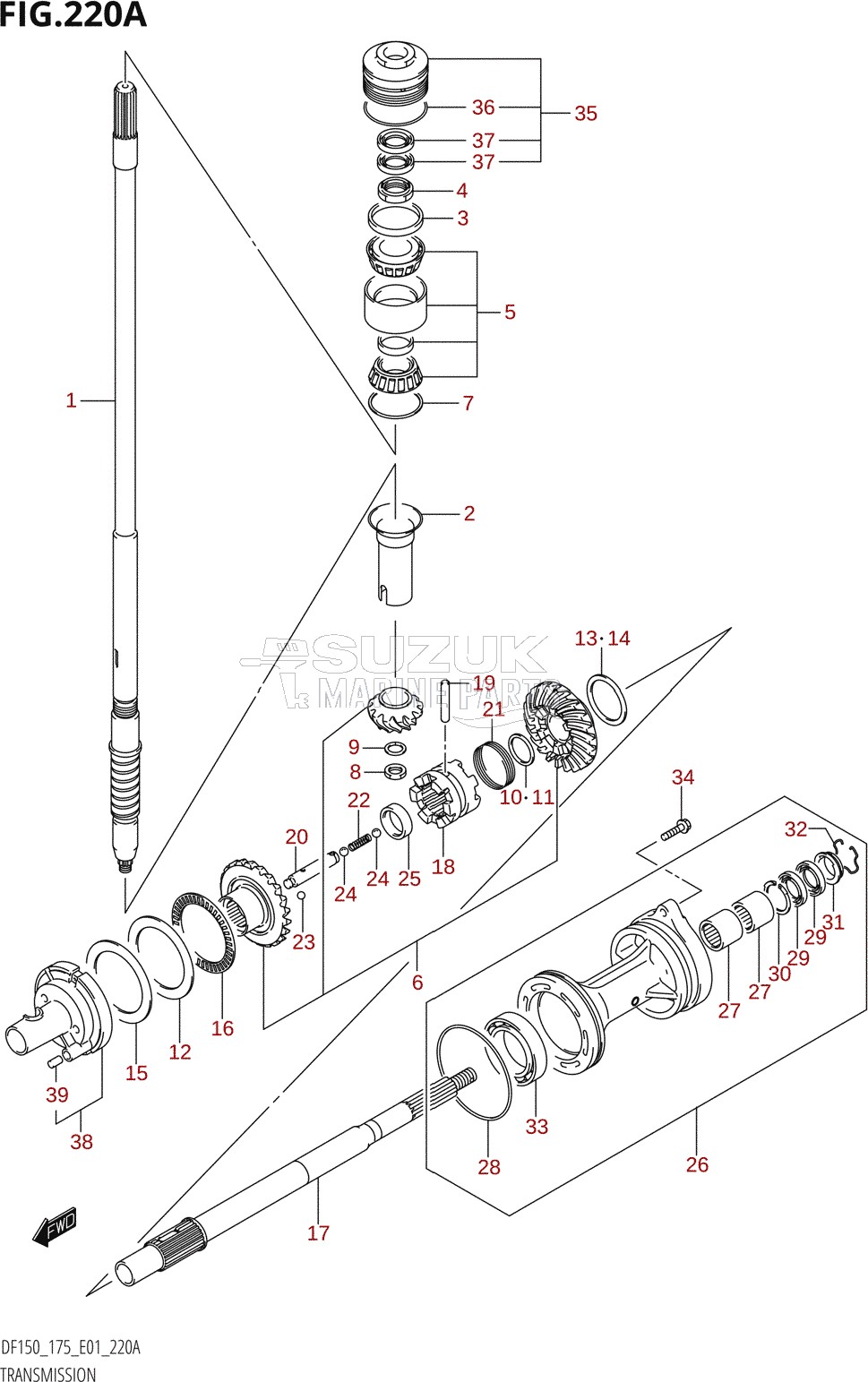 TRANSMISSION (DF150T,DF175T,DF150WT)