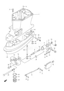 DF 60 drawing Driveshaft Housing