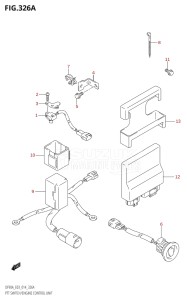 07003F-410001 (2014) 70hp E03-USA (DF70A) DF70A drawing PTT SWITCH / ENGINE CONTROL UNIT (DF70A:E03)