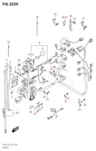 DF225Z From 22503Z-510001 (E01 E40)  2005 drawing HARNESS (DF225Z:E40)