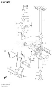 00995F-310001 (2013) 9.9hp P03-U.S.A (DF9.9B  DF9.9BR) DF9.9B drawing SWIVEL BRACKET (DF15A:P03)