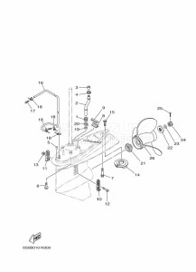 F100BET drawing PROPELLER-HOUSING-AND-TRANSMISSION-2