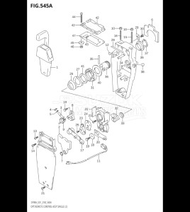 09003F-810001 (2018) 90hp E01 E40-Gen. Export 1 - Costa Rica (DF90AT  DF90ATH) DF90A drawing OPT:REMOTE CONTROL ASSY SINGLE (2) (DF70A,DF80A,DF90A,DF100B)