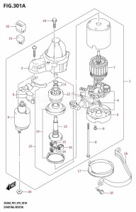 DF20A From 02002F-910001 (P01 P40)  2019 drawing STARTING MOTOR (E-STARTER)