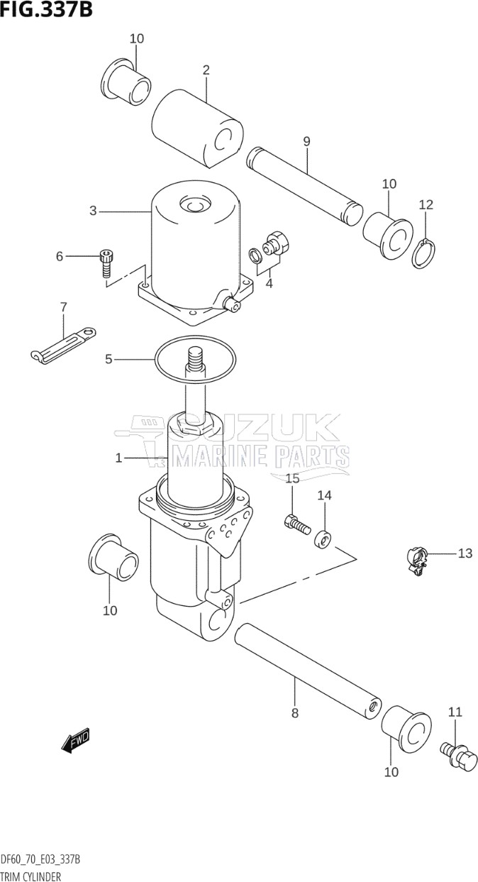 TRIM CYLINDER (K1,K2,K3,K4,K5,K6,K7,K8,K9)