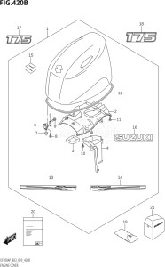 20003P-910001 (2019) 200hp E03-USA (DF200AP) DF200AP drawing ENGINE COVER (DF175AP)