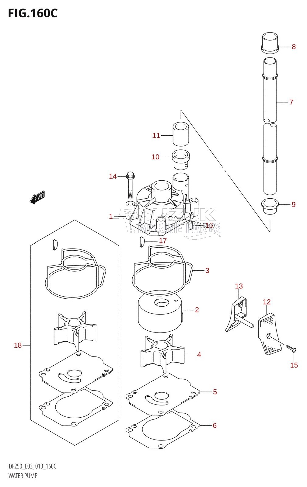 WATER PUMP (DF225T:E03)