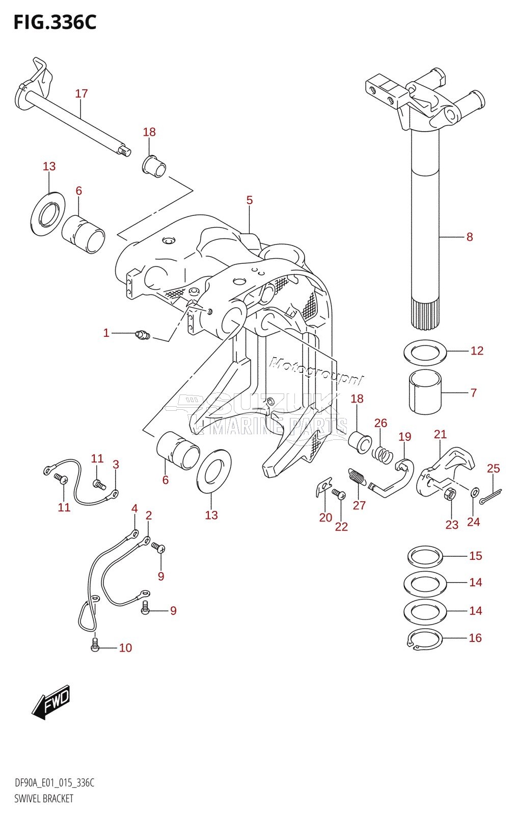 SWIVEL BRACKET (DF70ATH:E01)