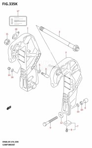 DF60A From 06002F-410001 (E01 E40)  2014 drawing CLAMP BRACKET (DF60AQH:E40)