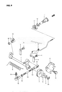 DT9.9C From 00994-801001 ()  1988 drawing THROTTLE SHAFT