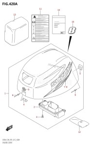 DF8A From 00801F-210001 (P01)  2012 drawing ENGINE COVER (DF8A:P01)