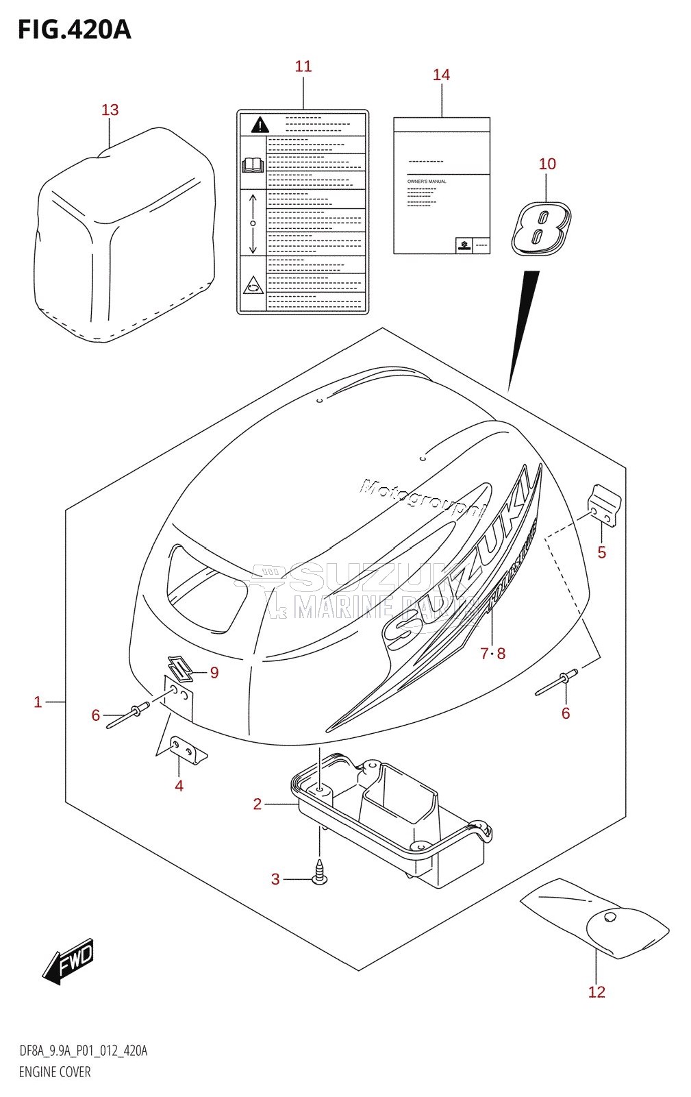 ENGINE COVER (DF8A:P01)