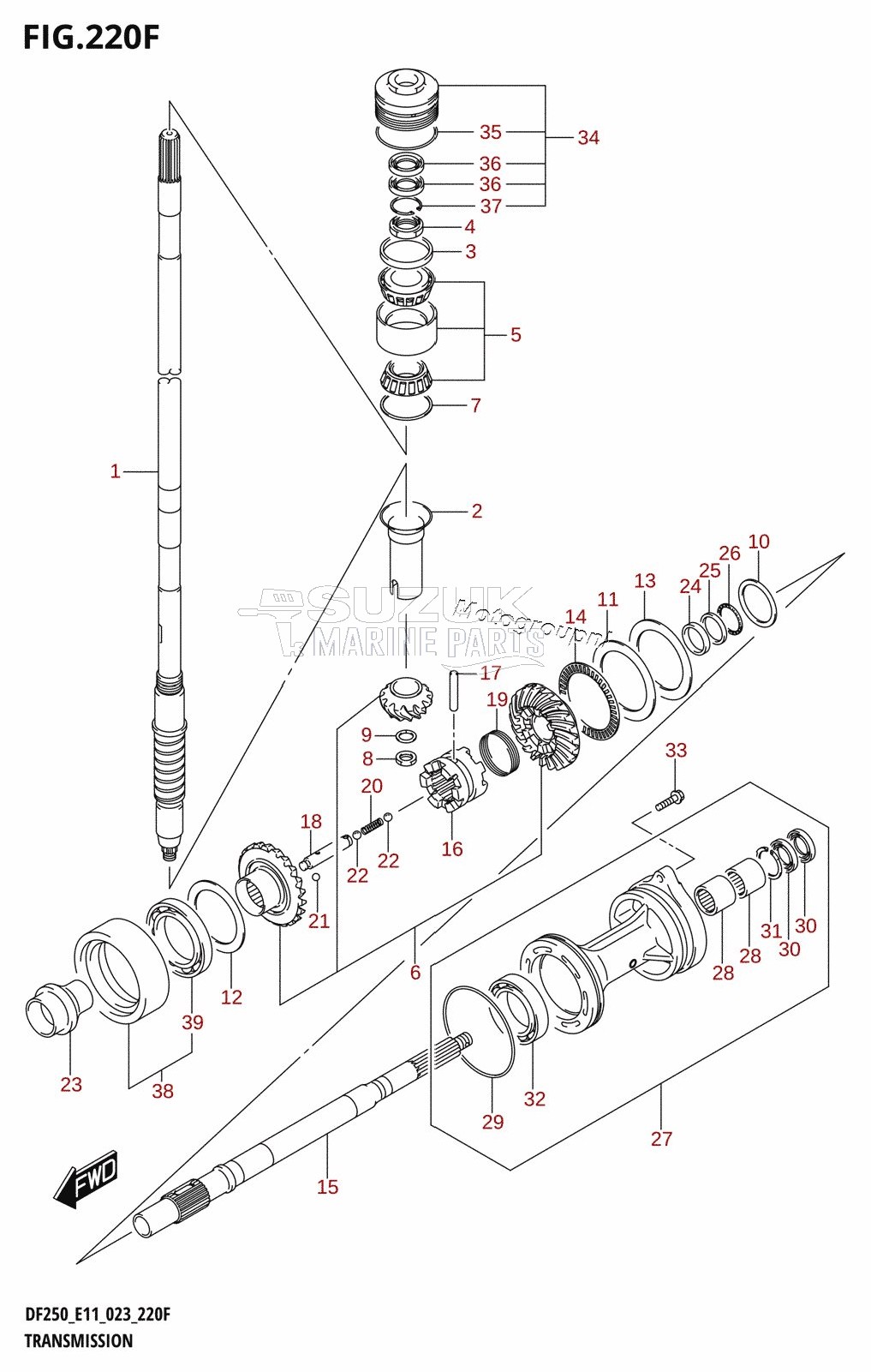 TRANSMISSION (DF250Z)