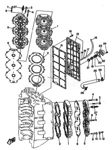 L250AET drawing CYLINDER--CRANKCASE-2