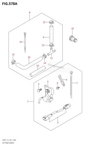 DF115T From 11501F-780001 (E01 E40)  2007 drawing OPT:TRIM SENDER