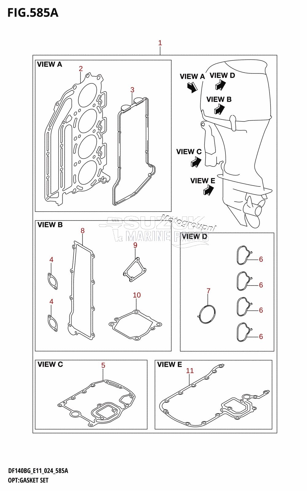 OPT:GASKET SET