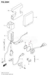 04003F-040001 (2020) 40hp E01-Gen. Export 1 (DF40A  DF40AQH  DF40ATH) DF40A drawing PTT SWITCH / ENGINE CONTROL UNIT (DF50AVTH:E01)