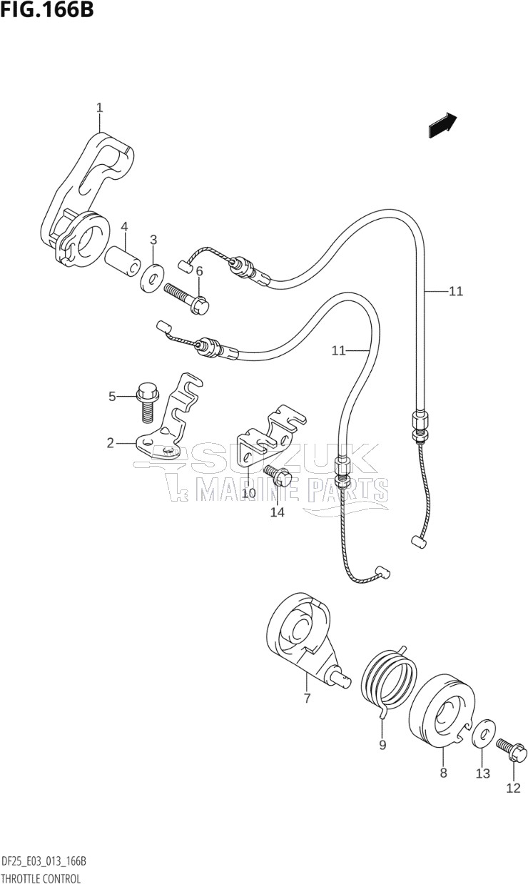 THROTTLE CONTROL (DF25R:E03)