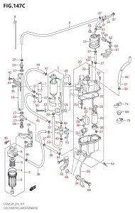 DF225Z From 22503Z-410001 (E01 E40)  2014 drawing FUEL PUMP /​ FUEL VAPOR SEPARATOR (DF200Z:E01)