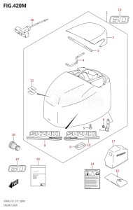 06003F-710001 (2017) 60hp E01 E40-Gen. Export 1 - Costa Rica (DF60AVT  DF60AVTH) DF60A drawing ENGINE COVER (DF60ATH:E40)