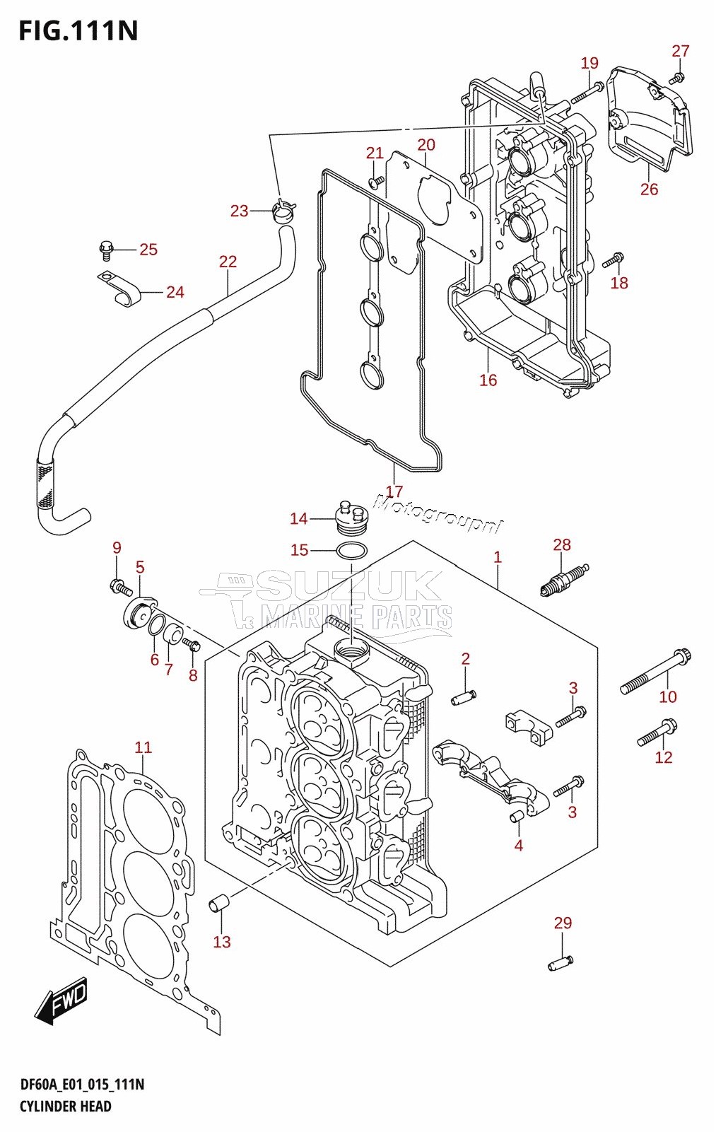 CYLINDER HEAD (DF50AVT:E01)